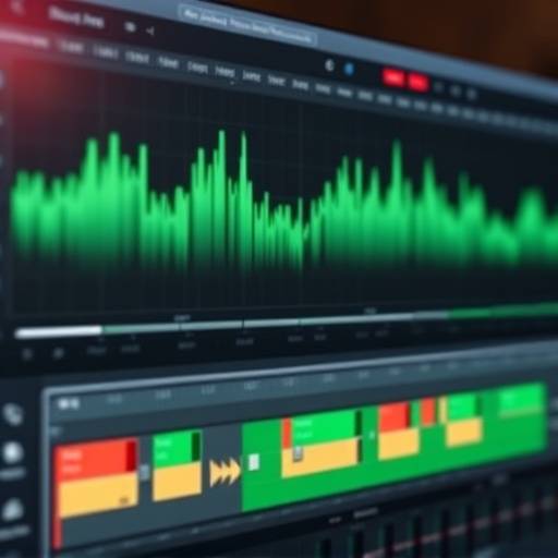 Screenshot of audio editing software showing waveform editing.